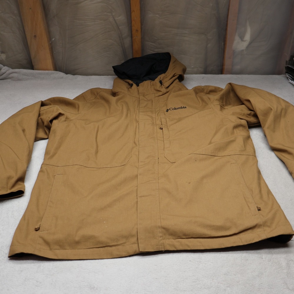 Columbia Jacket Mens XL Brown Loma Vista Winter Outdoor Removable Liner 3in1‎